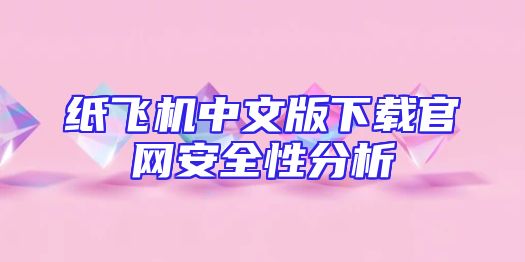 纸飞机中文版下载官网安全性分析