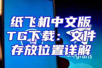 纸飞机中文版TG下载：文件存放位置详解