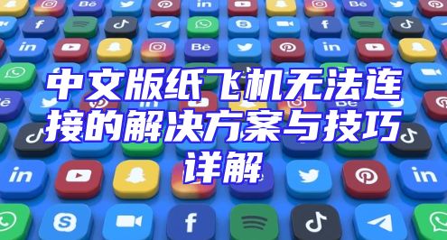 中文版纸飞机无法连接的解决方案与技巧详解