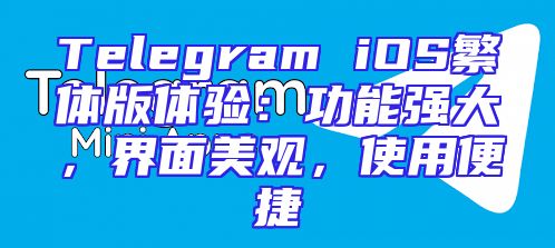 Telegram iOS繁体版体验：功能强大，界面美观，使用便捷