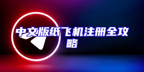 中文版纸飞机注册全攻略
