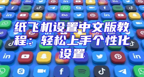 纸飞机设置中文版教程：轻松上手个性化设置